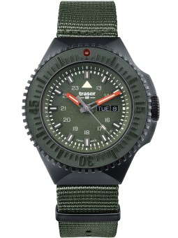 orologio uomo Traser H3 109858 P69 Black-Stealth Green 46mm 20ATM