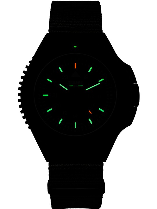 orologio uomo Traser H3 109858 P69 Black-Stealth Green 46mm 20ATM