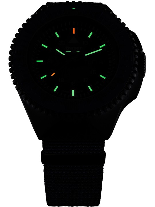 orologio uomo Traser H3 109858 P69 Black-Stealth Green 46mm 20ATM