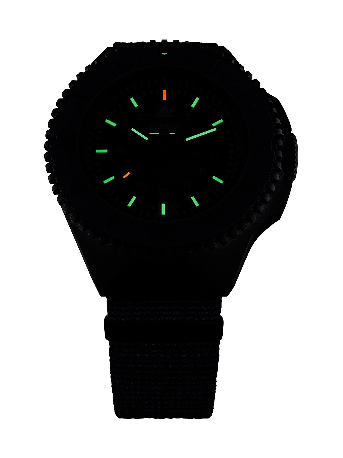 orologio uomo Traser H3 109858 P69 Black-Stealth Green 46mm 20ATM