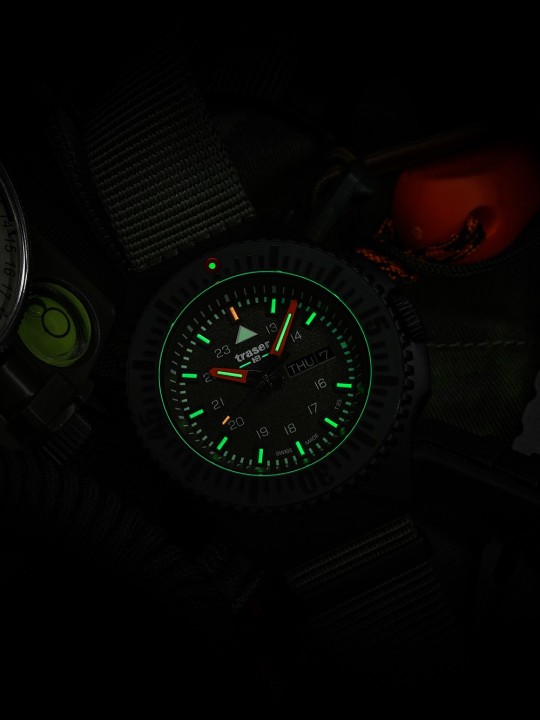 orologio uomo Traser H3 109858 P69 Black-Stealth Green 46mm 20ATM
