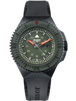 orologio uomo Traser H3 109859 P69 Black-Stealth Green 46mm 20ATM