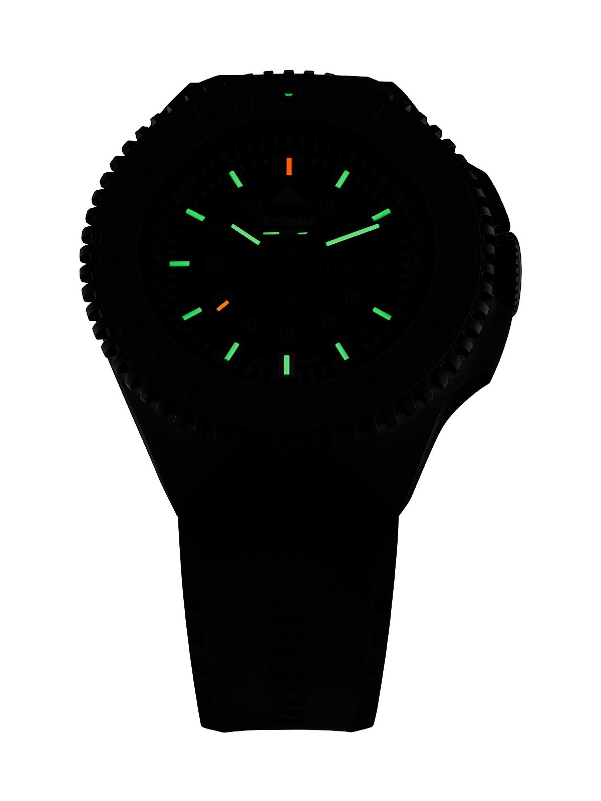 orologio uomo Traser H3 109859 P69 Black-Stealth Green 46mm 20ATM