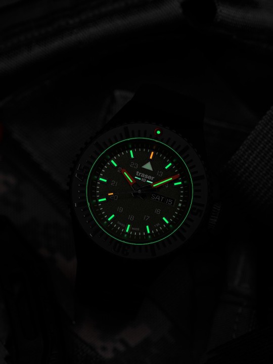 orologio uomo Traser H3 109859 P69 Black-Stealth Green 46mm 20ATM