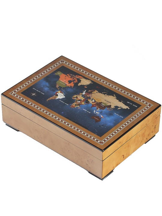 scatola orologio Rothenschild watch box RS-2392-6MAP for 6 watches + small parts
