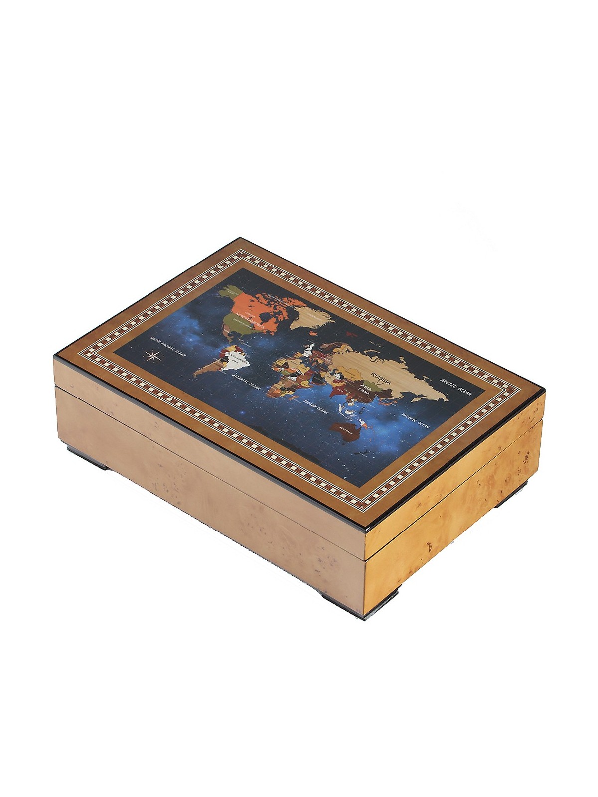 scatola orologio Rothenschild watch box RS-2392-6MAP for 6 watches + small parts