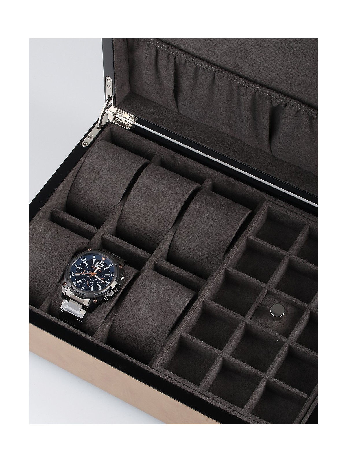 scatola orologio Rothenschild watch box RS-2392-6MAP for 6 watches + small parts