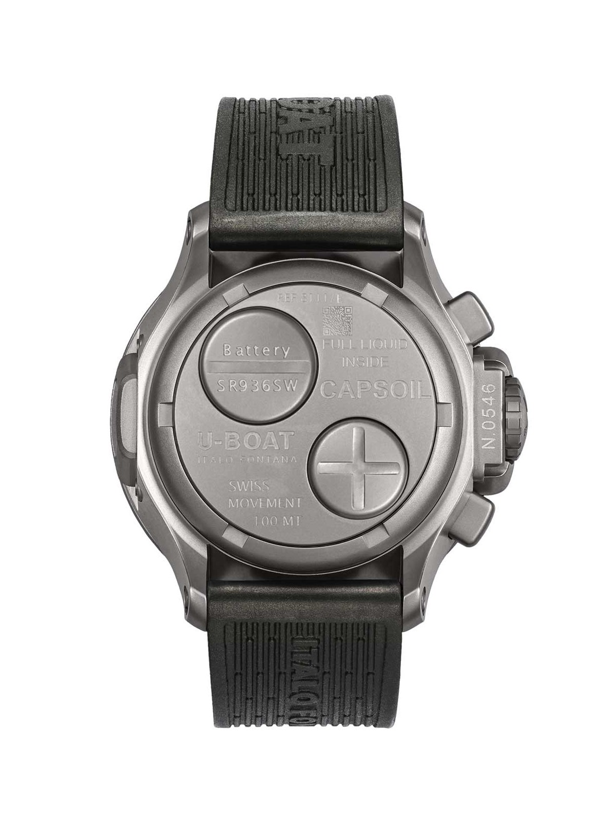 orologio uomo U-Boat 8111/E Capsoil Chrono SS 45mm 10ATM