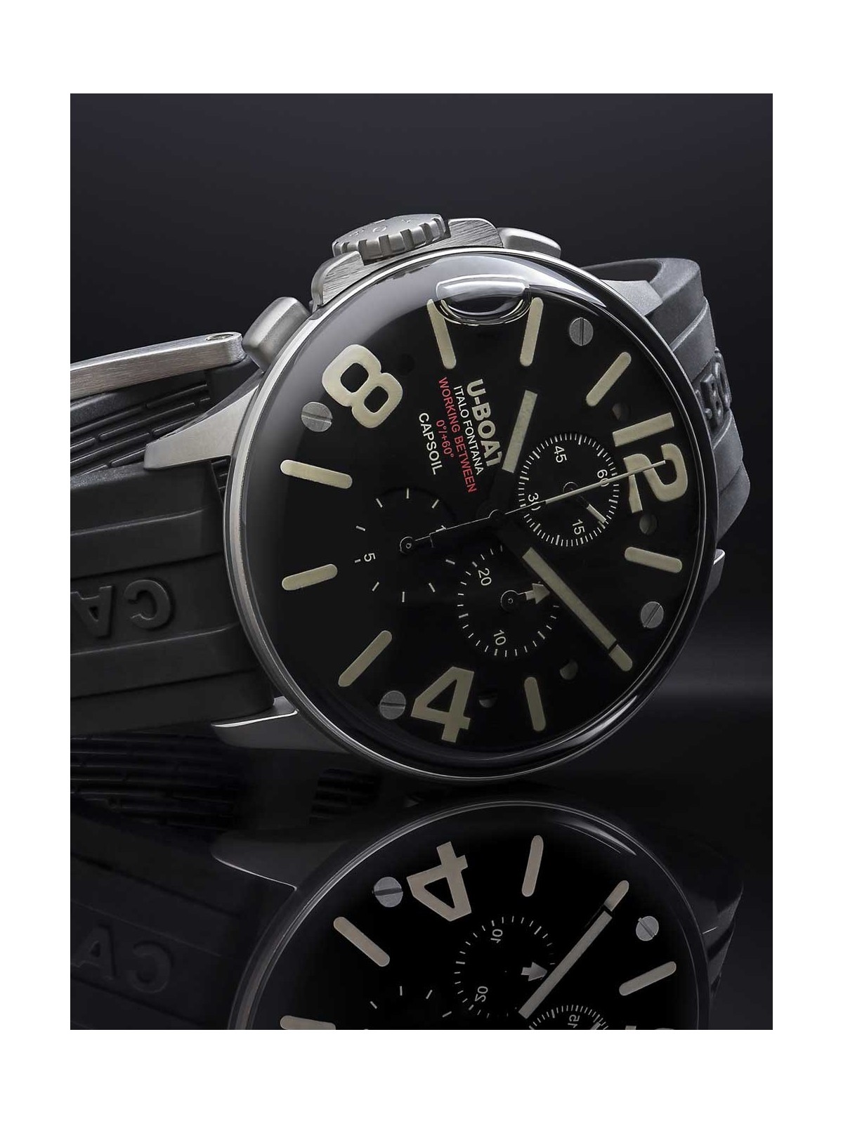 orologio uomo U-Boat 8111/E Capsoil Chrono SS 45mm 10ATM