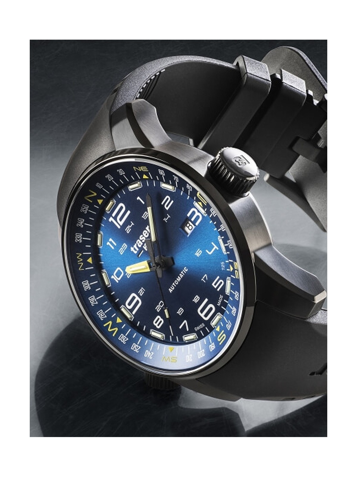orologio uomo Traser H3 109742 P68 Pathfinder automatic 46mm 10ATM