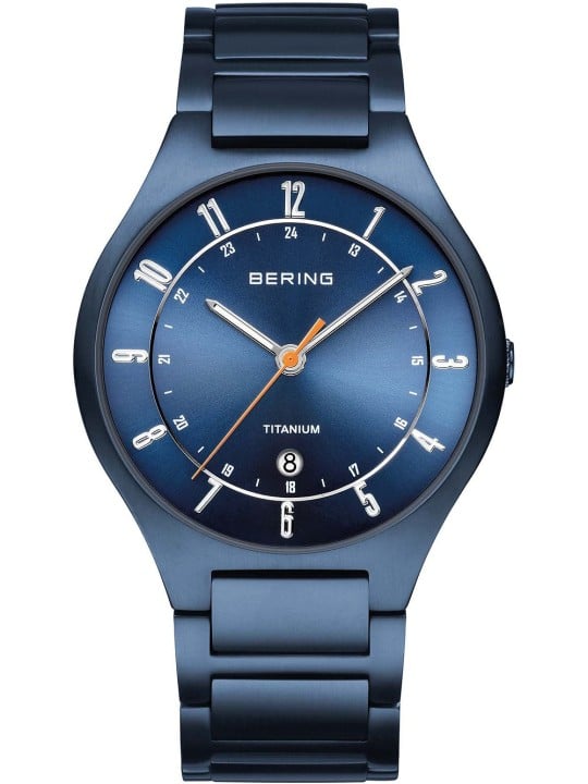 orologio uomo Bering 11739-797 Titanium men`s 39mm 5ATM