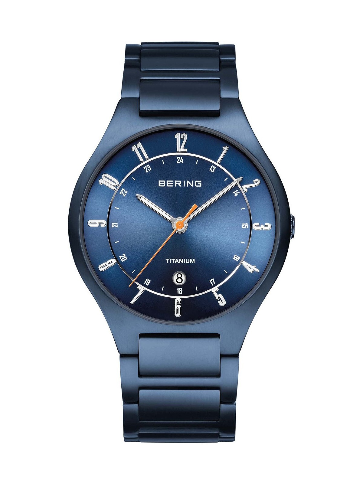 orologio uomo Bering 11739-797 Titanium men`s 39mm 5ATM