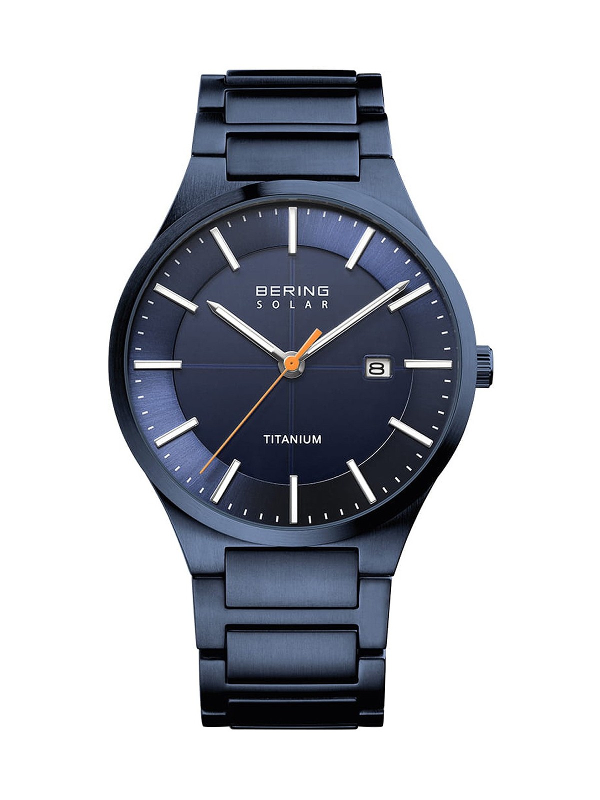 orologio uomo Bering 15239-797 Titanium Solar 39mm 10ATM
