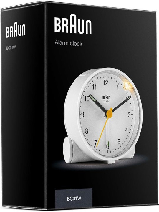 sveglia Braun BC01W classic alarm clock