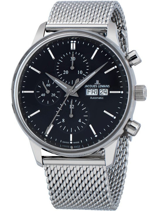 orologio uomo Jacques Lemans N-208C Retro Classic automatic chronograph 44mm 5ATM