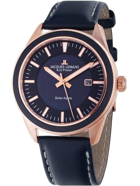 orologio uomo Jacques Lemans 1-2116C Eco Power Apple 40mm 10ATM