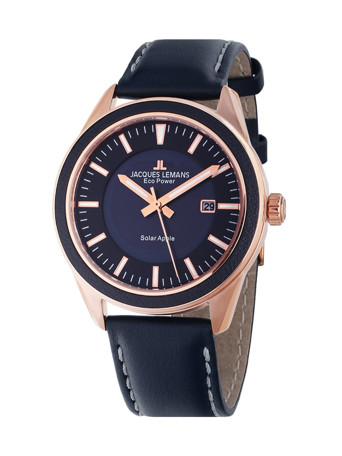 orologio uomo Jacques Lemans 1-2116C Eco Power Apple 40mm 10ATM