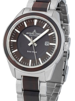 orologio uomo Jacques Lemans 1-2116G Eco Power Wood 40mm 10ATM