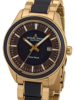 orologio uomo Jacques Lemans 1-2116J Eco Power Wood 40mm 10ATM