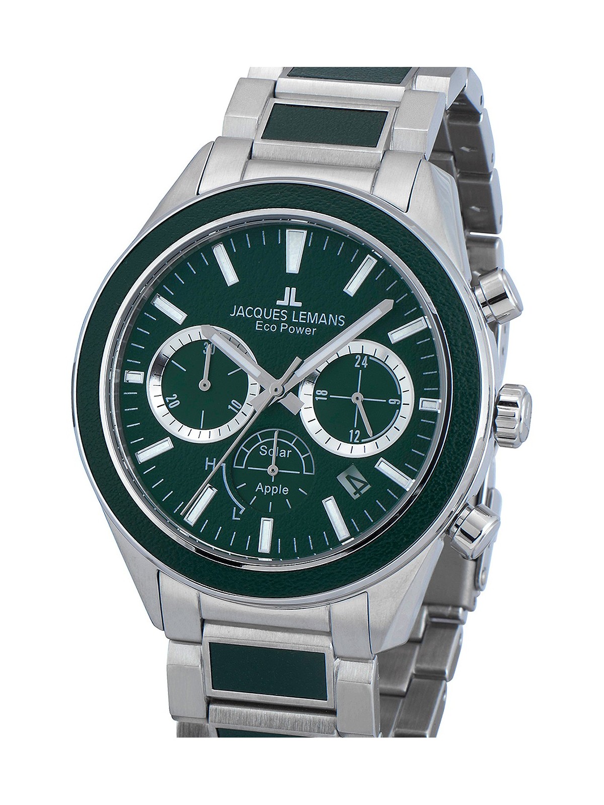 orologio uomo Jacques Lemans 1-2115G Eco Power Apple 44mm 10ATM