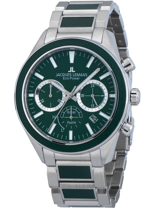 orologio uomo Jacques Lemans 1-2115G Eco Power Apple 44mm 10ATM