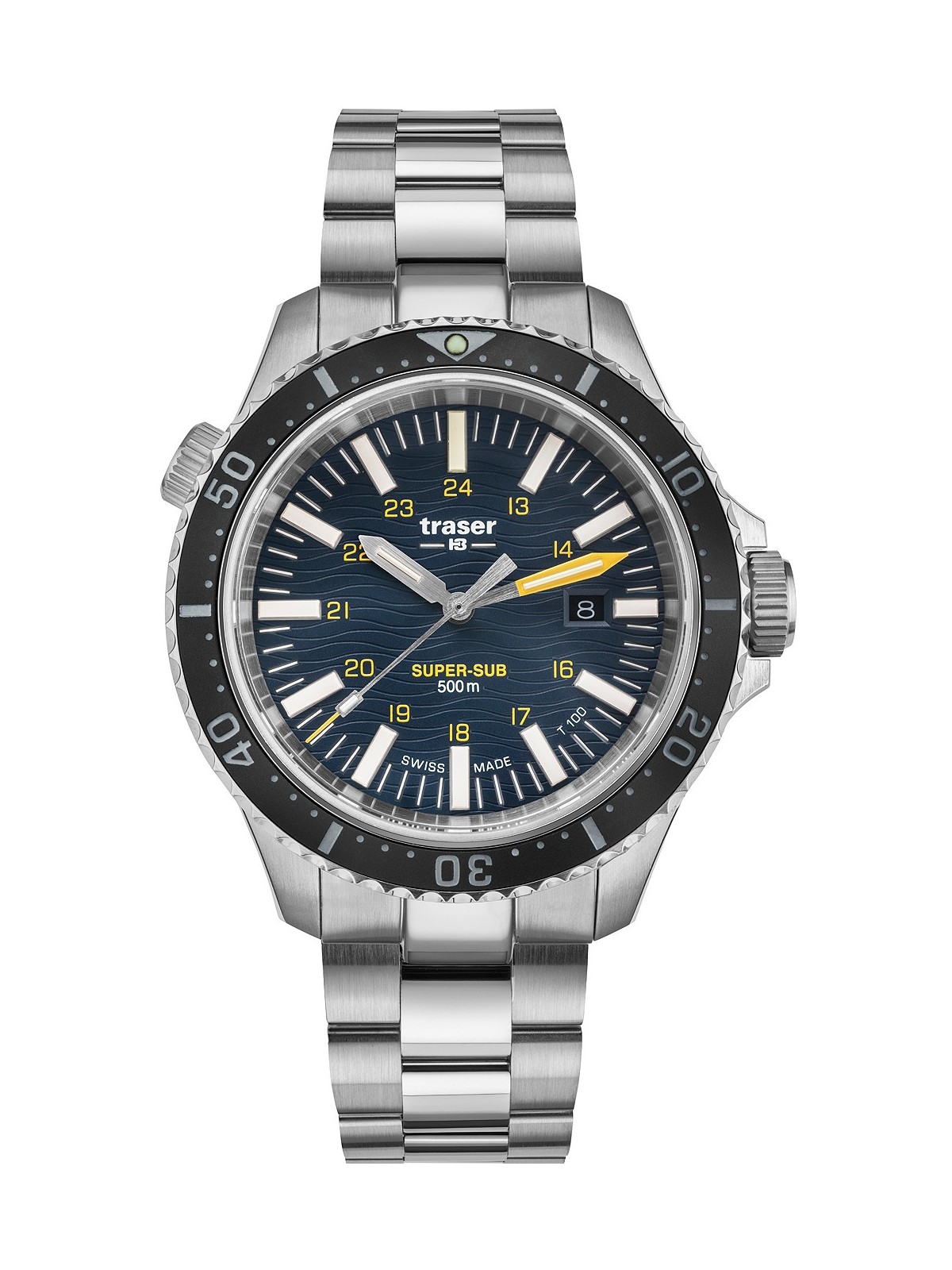 orologio uomo Traser H3 109370 P67 T100 SuperSub Blue Special Set 46mm 50ATM