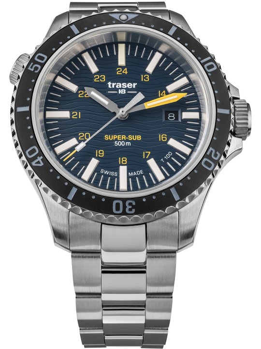 orologio uomo Traser H3 109370 P67 T100 SuperSub Blue Special Set 46mm 50ATM