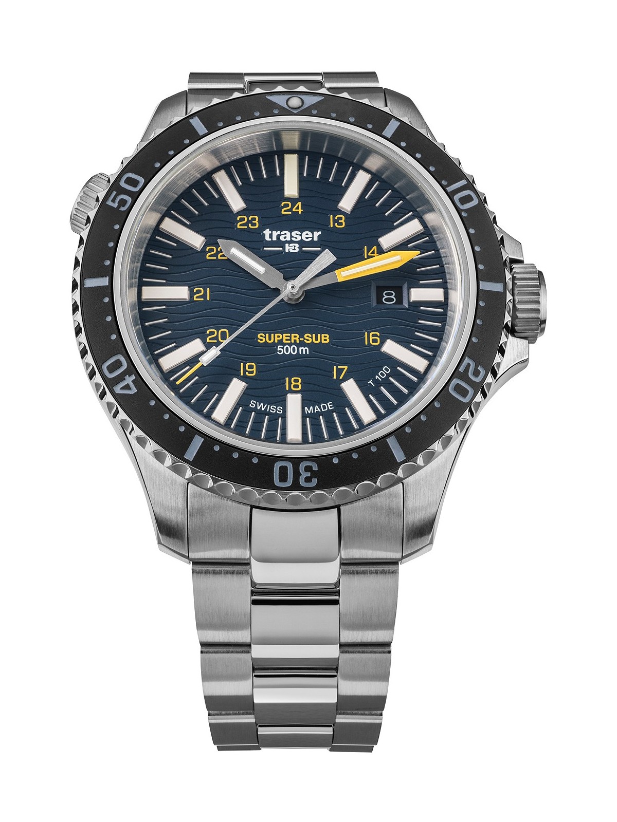 orologio uomo Traser H3 109370 P67 T100 SuperSub Blue Special Set 46mm 50ATM