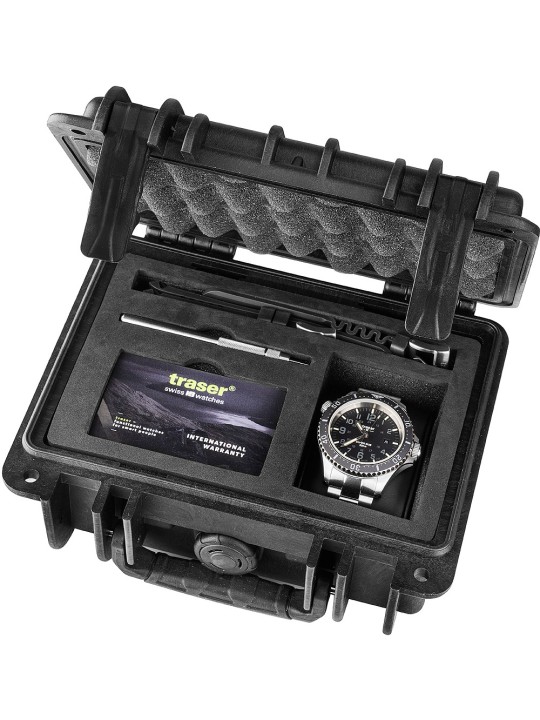 orologio uomo Traser H3 109370 P67 T100 SuperSub Blue Special Set 46mm 50ATM