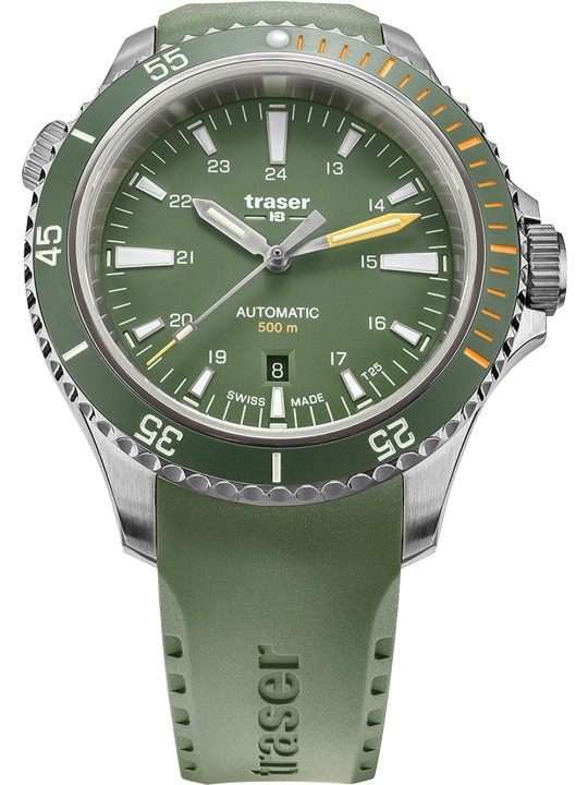 orologio uomo Traser H3 110327 P67 Diver Automatic Green Mens Watch 46mm 50ATM