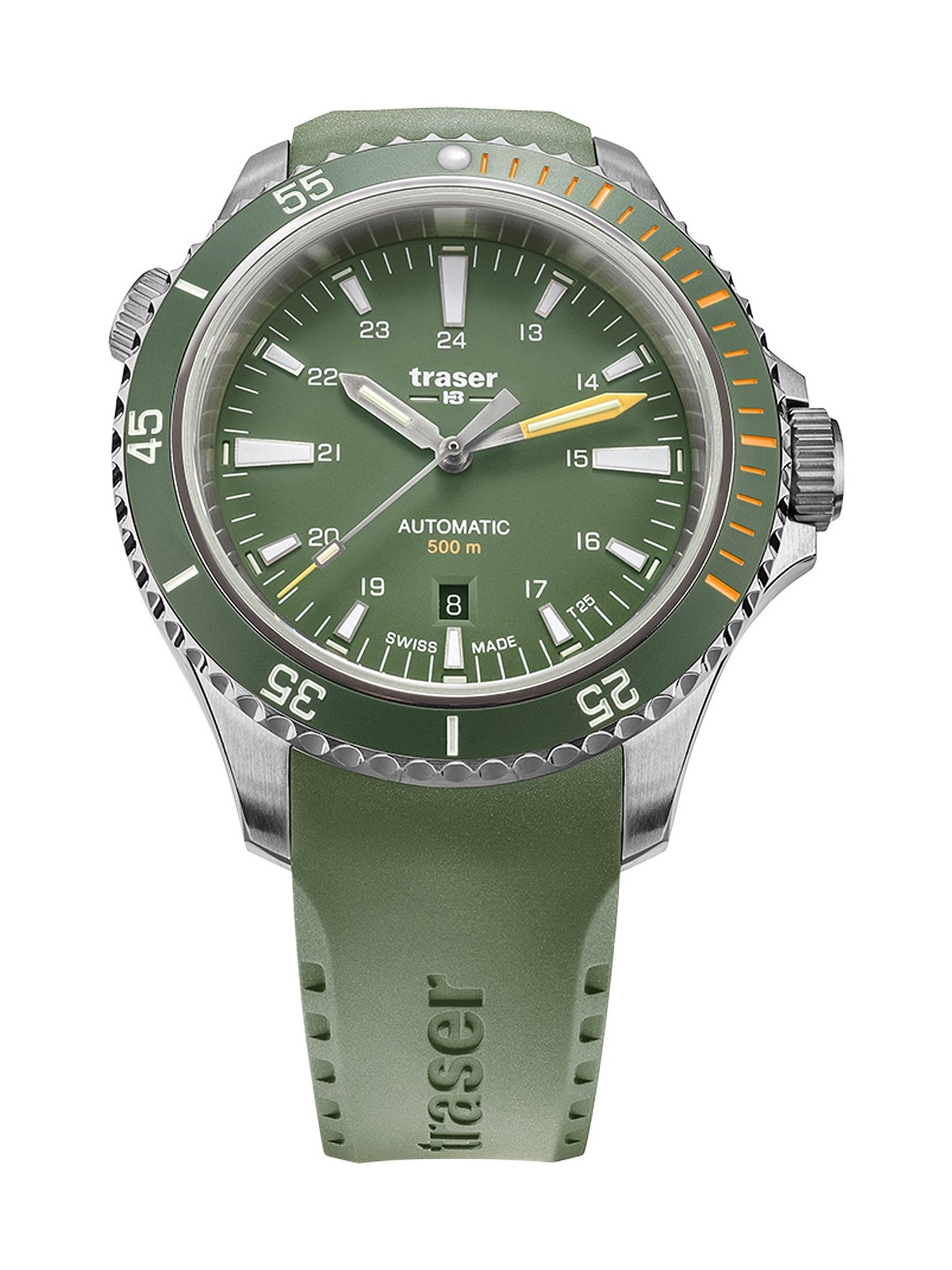 orologio uomo Traser H3 110327 P67 Diver Automatic Green Mens Watch 46mm 50ATM