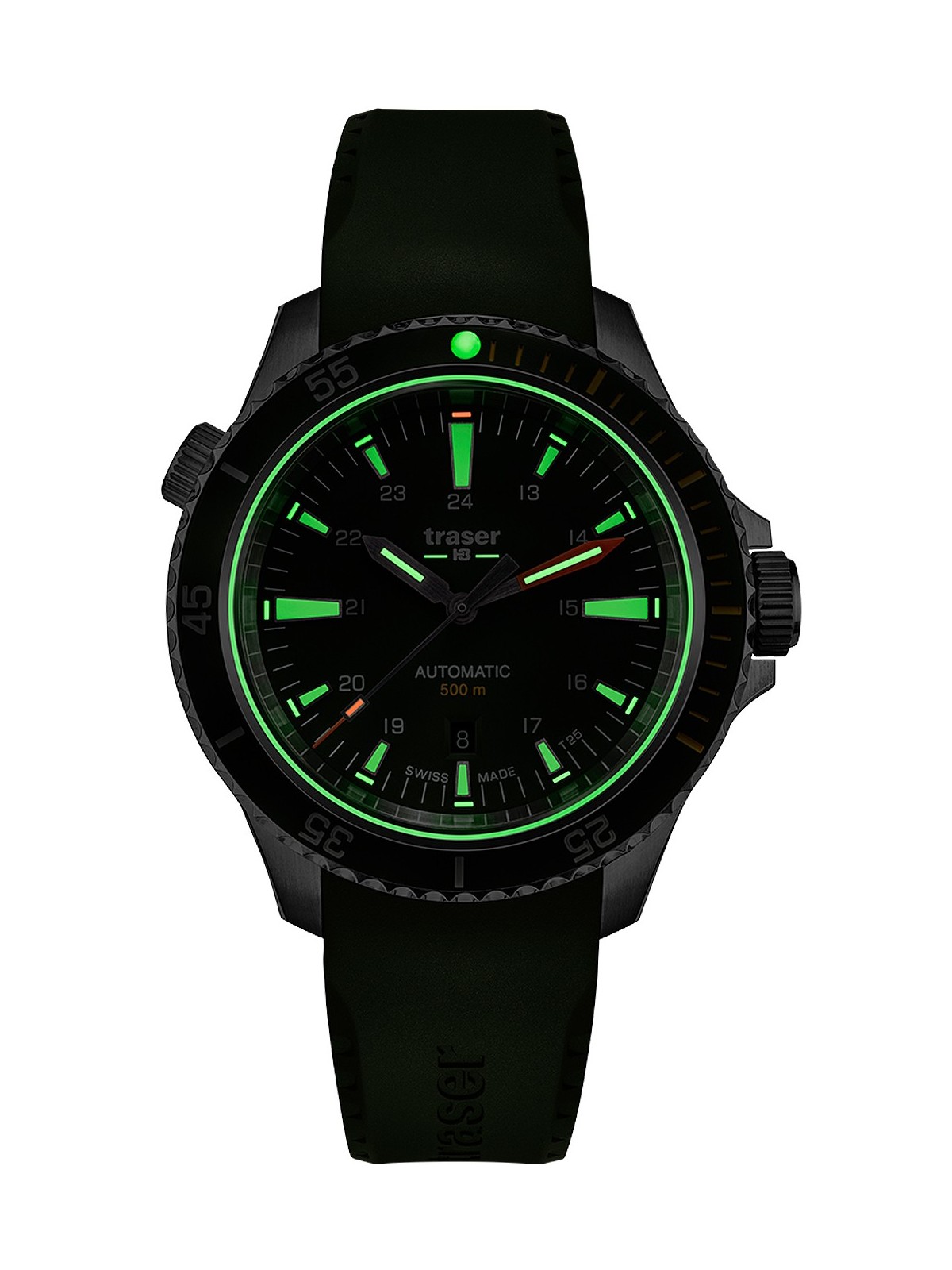 orologio uomo Traser H3 110327 P67 Diver Automatic Green Mens Watch 46mm 50ATM