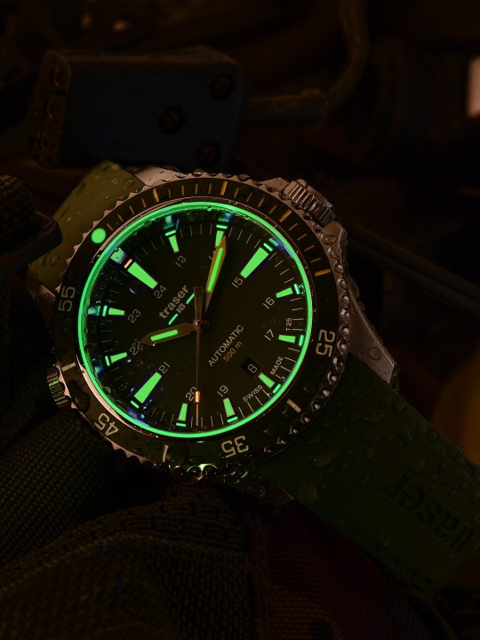 orologio uomo Traser H3 110327 P67 Diver Automatic Green Mens Watch 46mm 50ATM