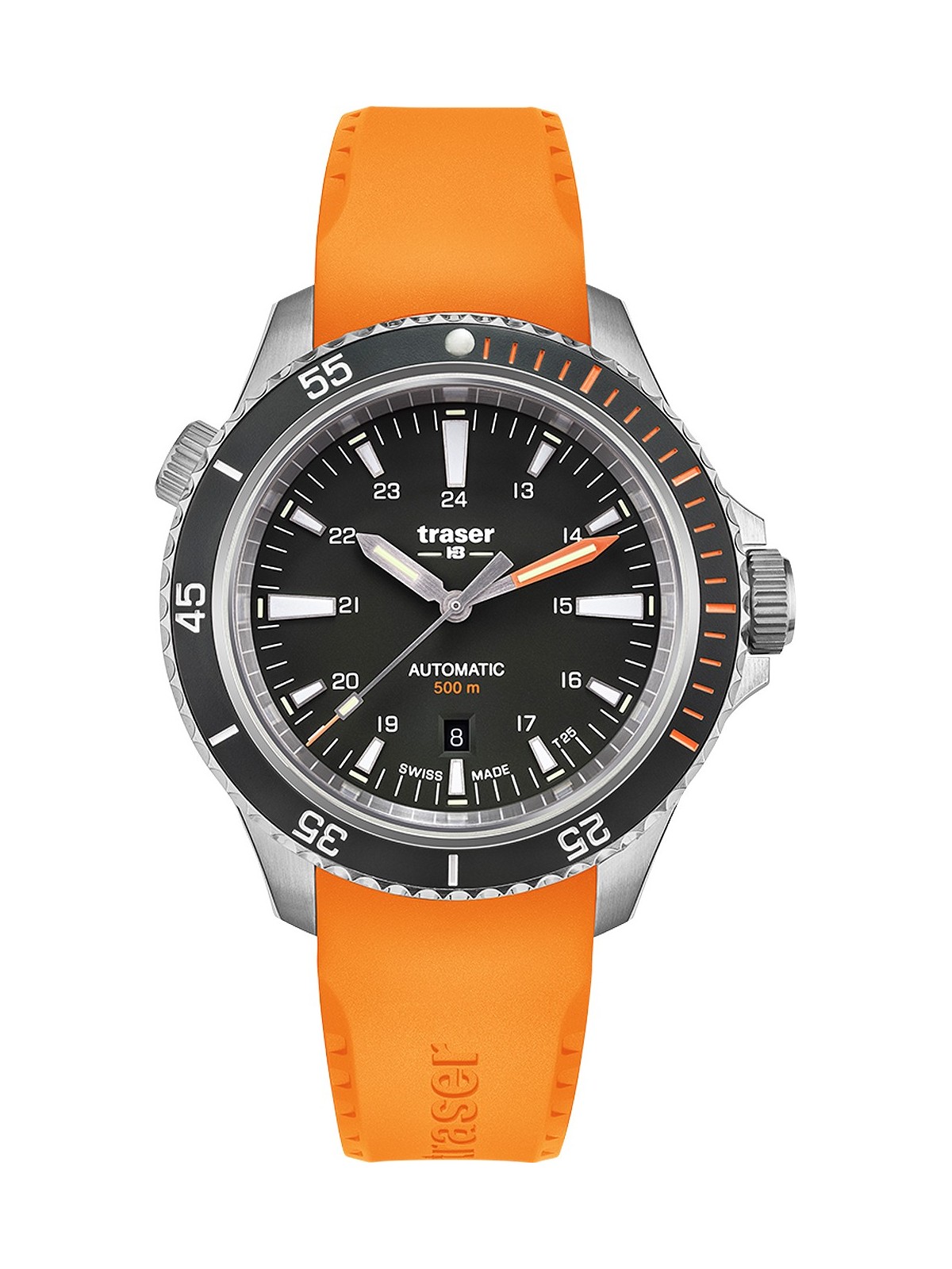 orologio uomo Traser H3 110323 P67 Diver Automatic Black Mens Watch 46mm 50ATM