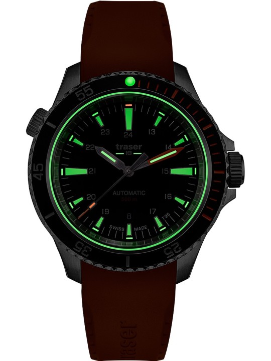 orologio uomo Traser H3 110323 P67 Diver Automatic Black Mens Watch 46mm 50ATM