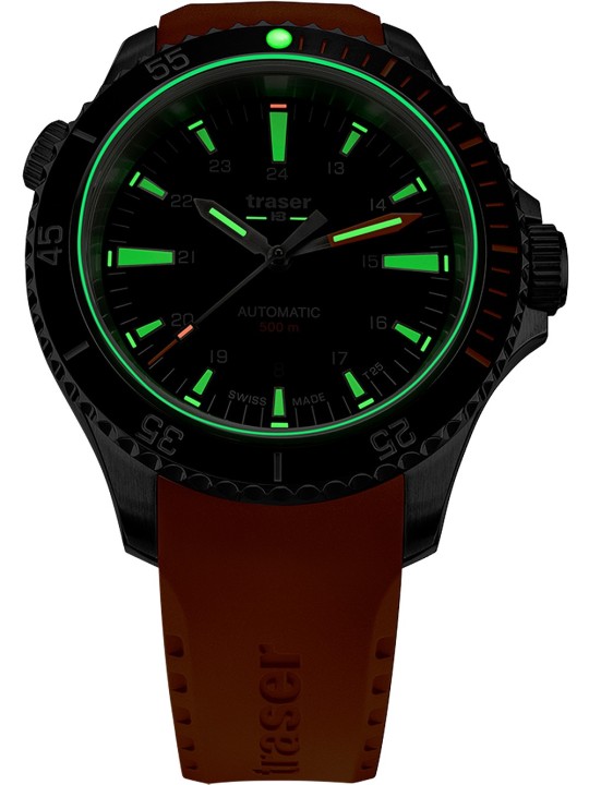 orologio uomo Traser H3 110323 P67 Diver Automatic Black Mens Watch 46mm 50ATM