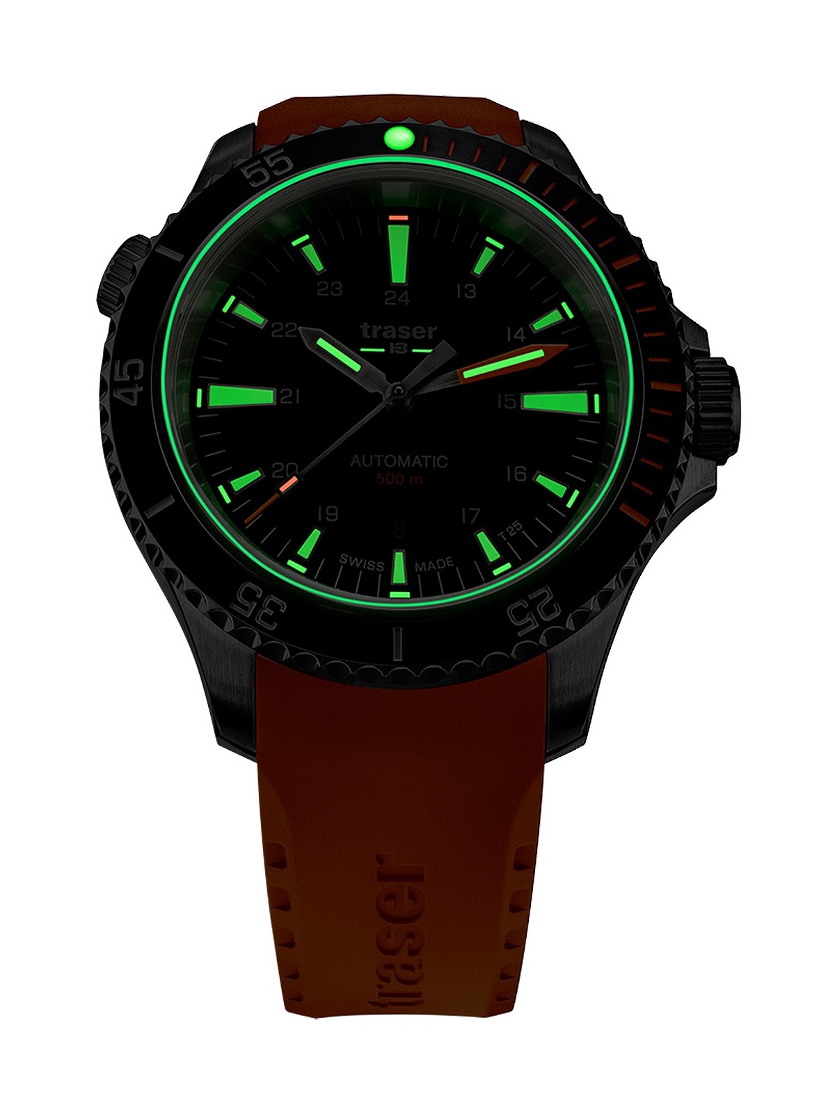 orologio uomo Traser H3 110323 P67 Diver Automatic Black Mens Watch 46mm 50ATM
