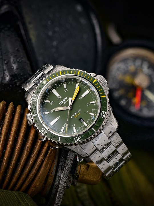 orologio uomo Traser H3 110328 P67 Diver Automatic Green Mens Watch 46mm 50ATM