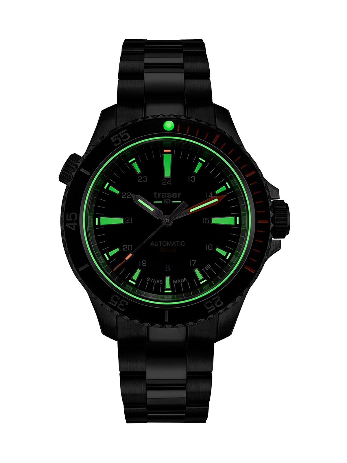 orologio uomo Traser H3 110321 P67 Diver Automatic Black Special Set Mens Watch 46mm 50ATM
