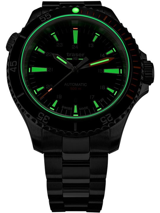orologio uomo Traser H3 110321 P67 Diver Automatic Black Special Set Mens Watch 46mm 50ATM