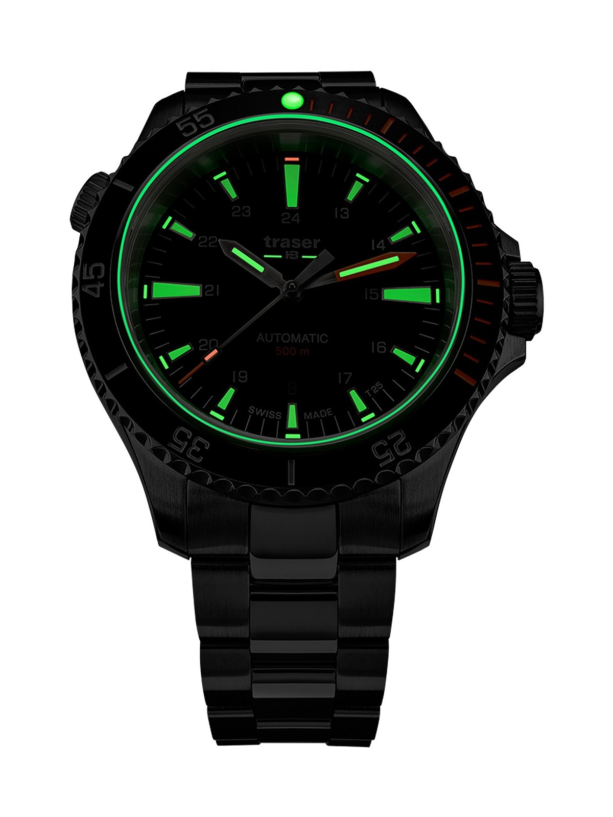 orologio uomo Traser H3 110321 P67 Diver Automatic Black Special Set Mens Watch 46mm 50ATM