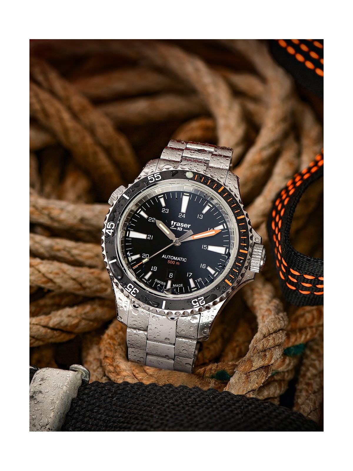orologio uomo Traser H3 110321 P67 Diver Automatic Black Special Set Mens Watch 46mm 50ATM