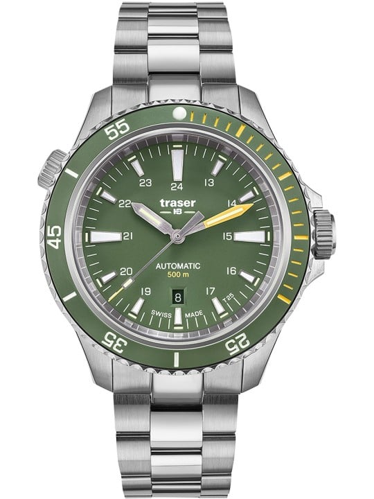 orologio uomo Traser H3 110325 P67 Diver Automatic Green Special Set Mens Watch 46mm 50ATM