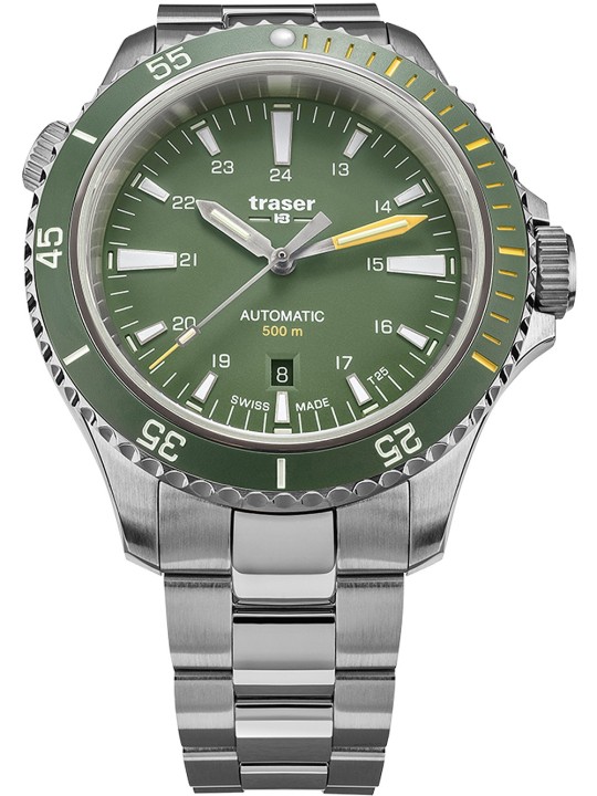 orologio uomo Traser H3 110325 P67 Diver Automatic Green Special Set Mens Watch 46mm 50ATM