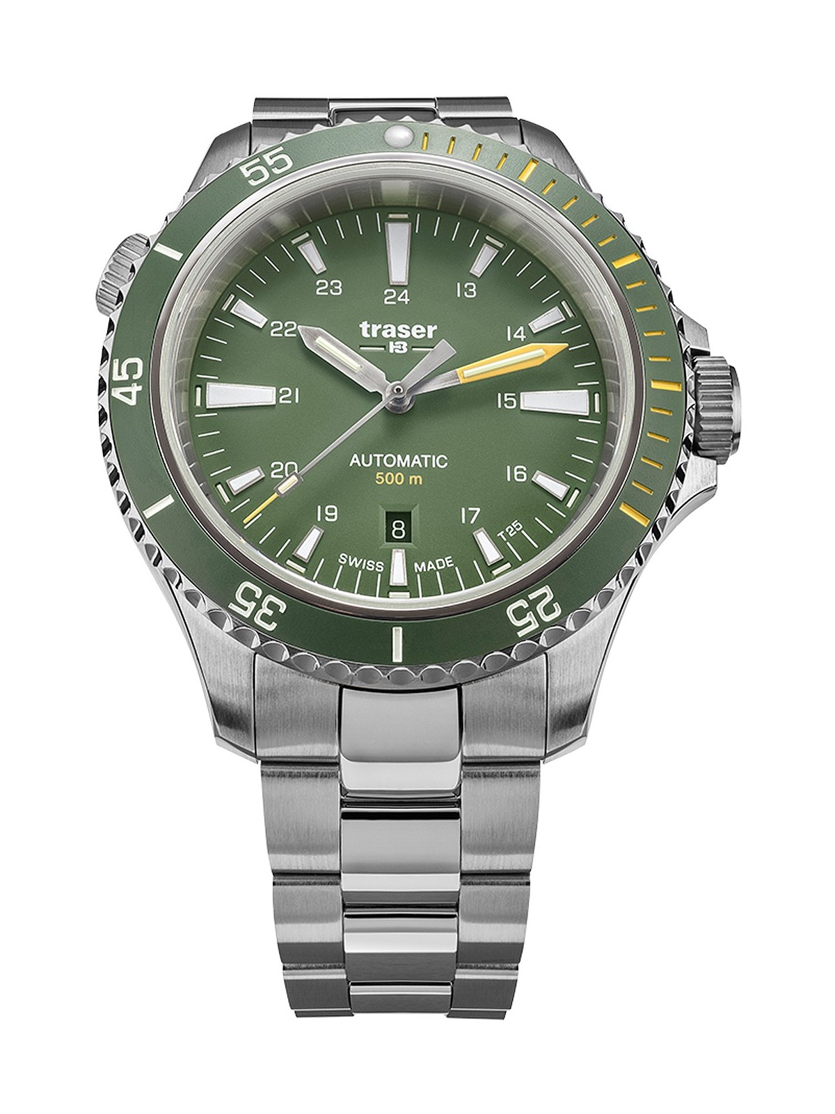 orologio uomo Traser H3 110325 P67 Diver Automatic Green Special Set Mens Watch 46mm 50ATM
