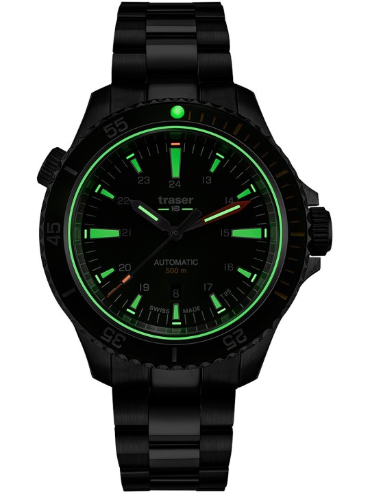 orologio uomo Traser H3 110325 P67 Diver Automatic Green Special Set Mens Watch 46mm 50ATM