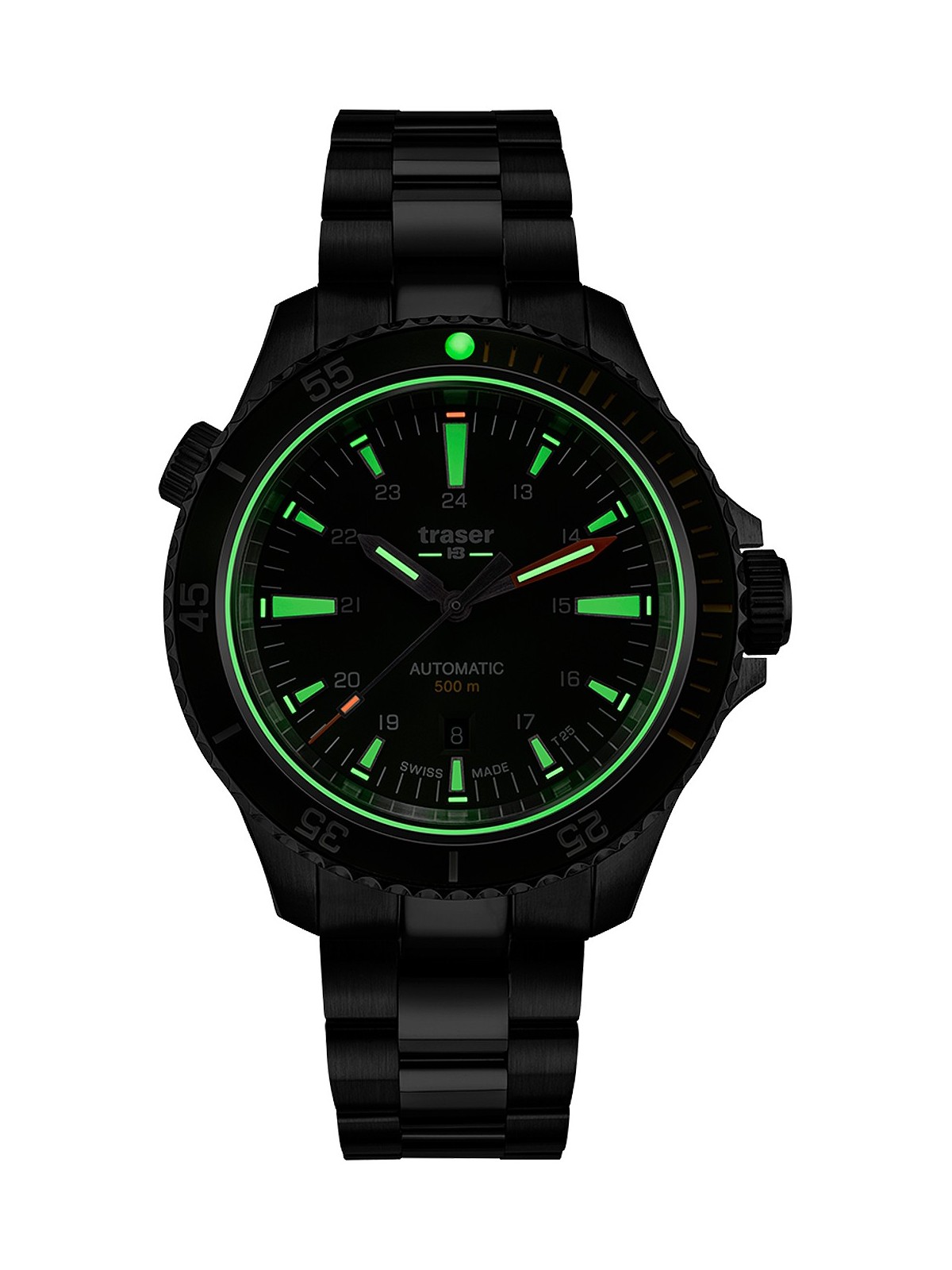 orologio uomo Traser H3 110325 P67 Diver Automatic Green Special Set Mens Watch 46mm 50ATM