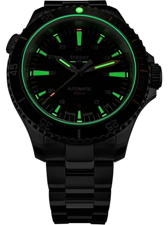 orologio uomo Traser H3 110325 P67 Diver Automatic Green Special Set Mens Watch 46mm 50ATM