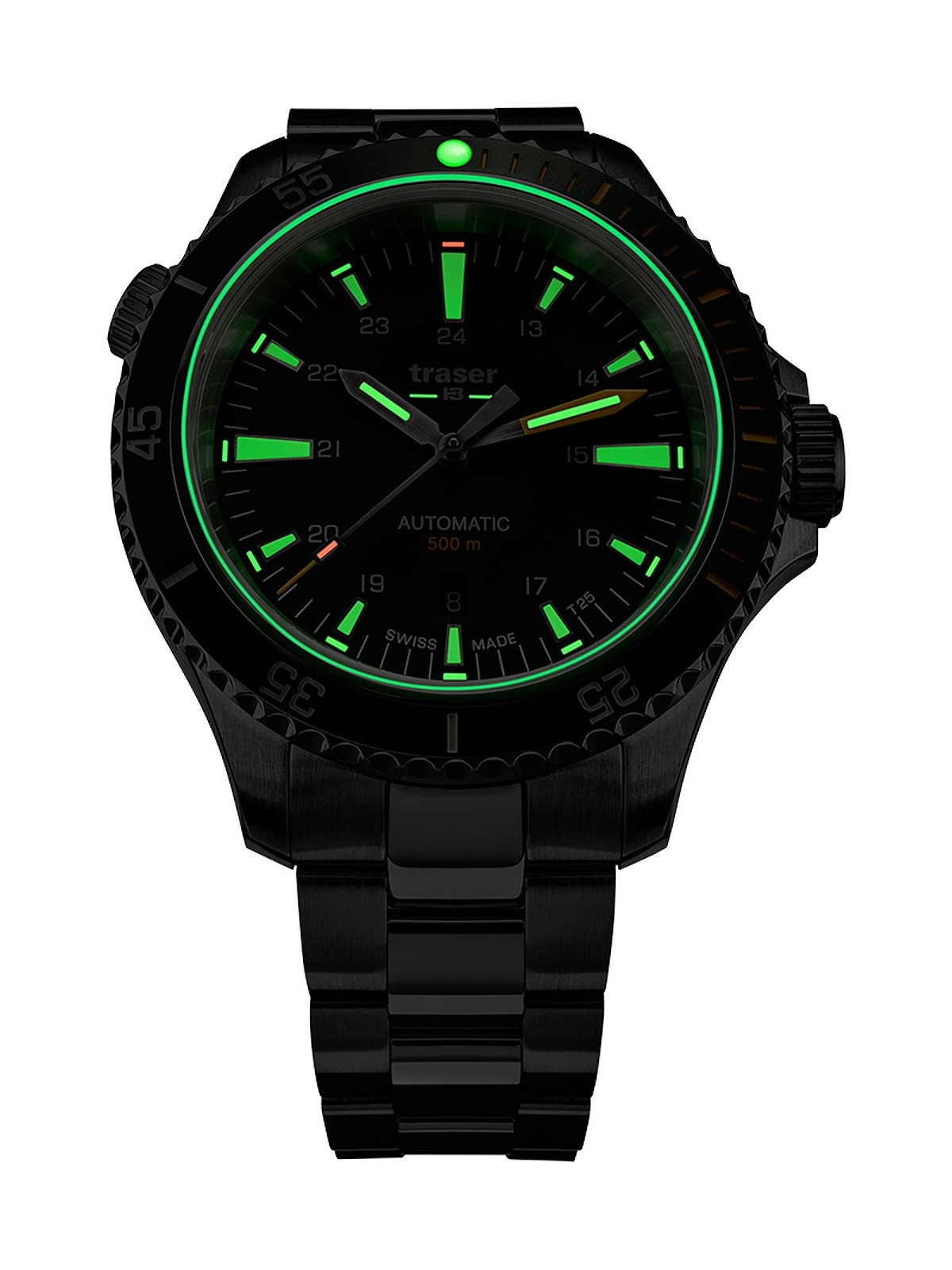 orologio uomo Traser H3 110325 P67 Diver Automatic Green Special Set Mens Watch 46mm 50ATM