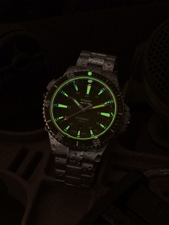 orologio uomo Traser H3 110325 P67 Diver Automatic Green Special Set Mens Watch 46mm 50ATM